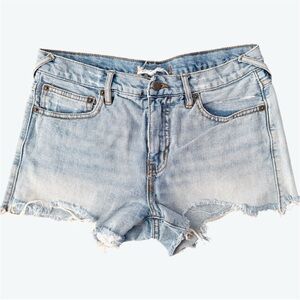 Free People Light Blue Jean Denim Cutoffs Shorts
